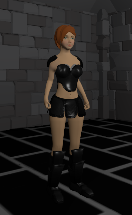 Image of a character in iron armor wearing iron boots