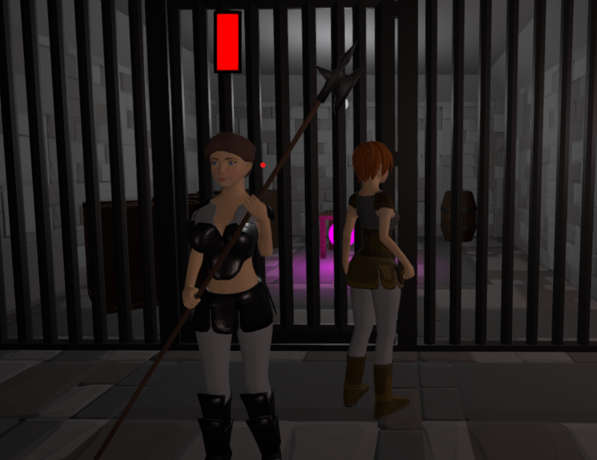 Image of a character carrying a hallberd