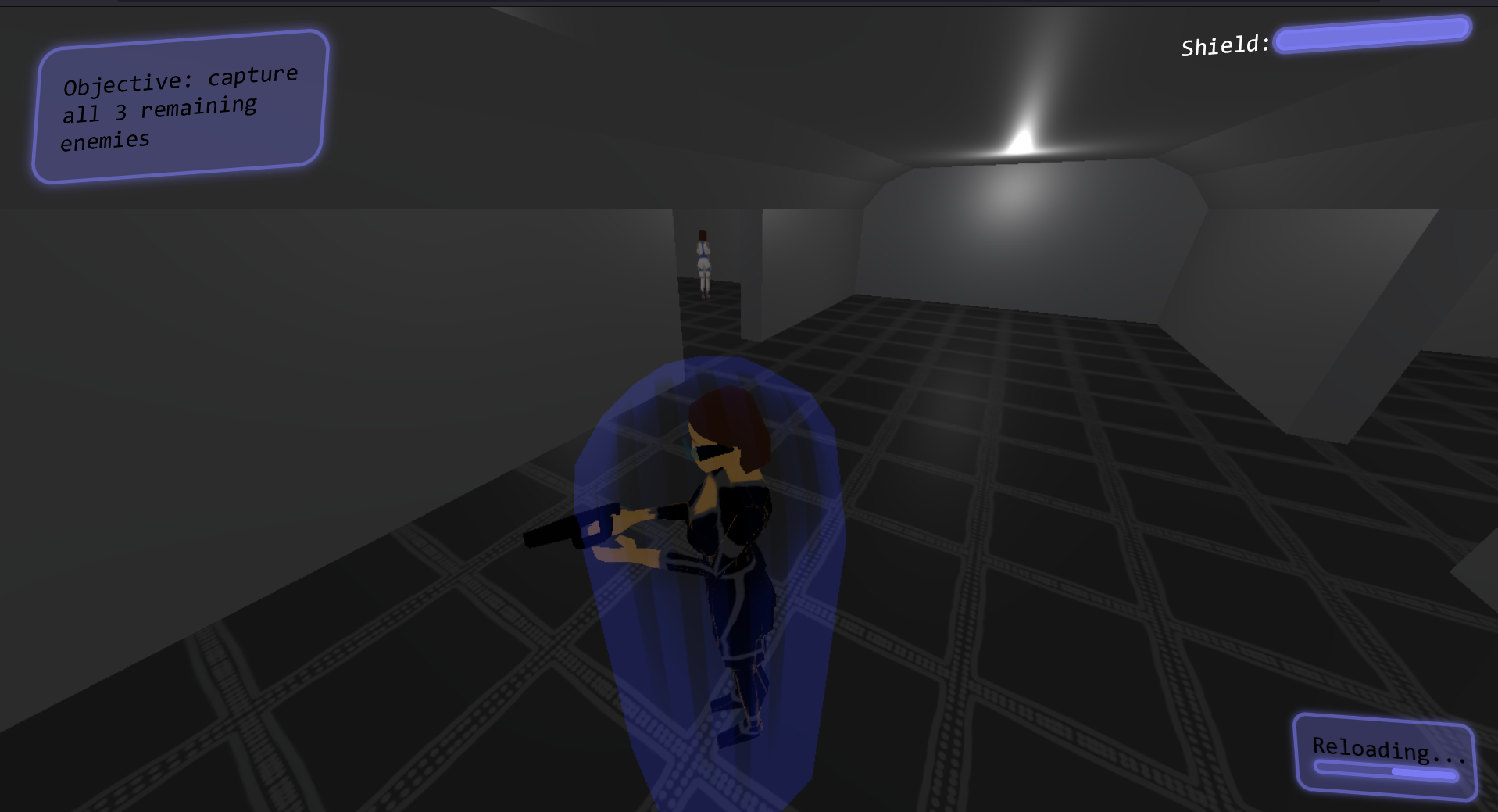 Screenshot of the game's reloading system