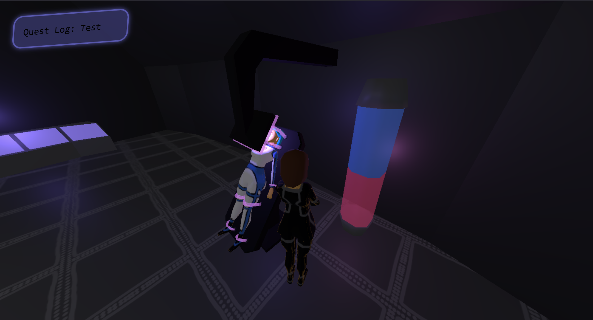 Screenshot of the game engine showing the 