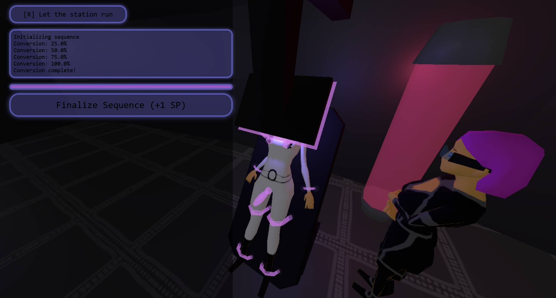 Screenshot of the game showing the brainwashing rewards